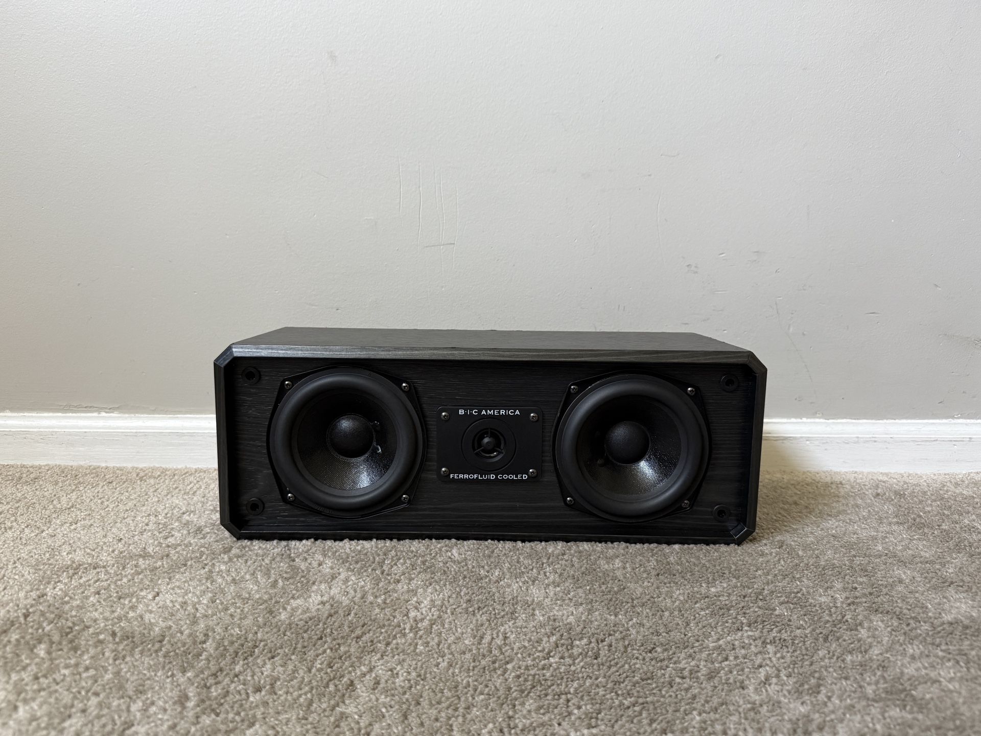 BIC America DV52CLR-B Center Channel Home Theater Surround Speaker