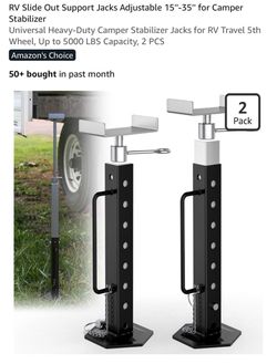 RV Slide Out Support Stabilizer Jacks, 2 Pack