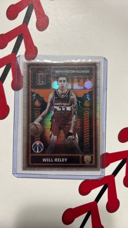 Will Riley Topps Chrome Rookie Card Washington Wizards