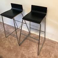 2x SEBASTIAN IKEA BAR STOOL CHAIRS
