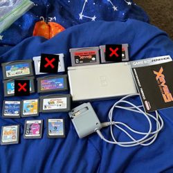 DS Lite - Sliver + Games