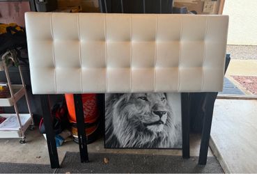 Full white headboard