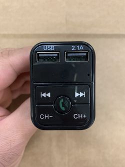 Wireless Bluetooth Car kit handsfree talk MP3 player fm transmitter dual car charger