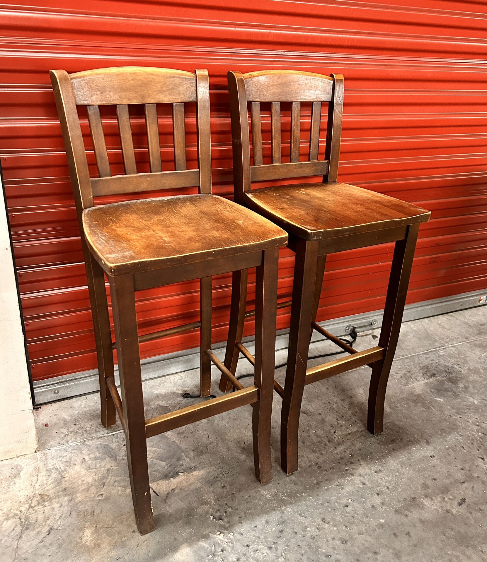 $40 for (2) Wooden Barstools