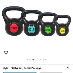 Sporzon! Wide Grip Kettlebell Exercise Fitness Weight Set