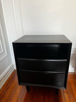 2 Article Lenia Nightstands, Black