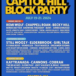 Capitol Hill Block Party Ticket