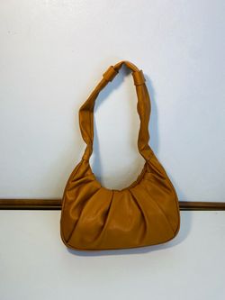 "Olivia & Kate New York" caramel scrunch shoulder bag