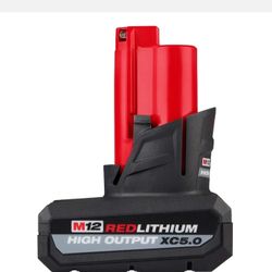Milwaukee 48-11-2450 M12 Red Lithium High Output XC5.0 Battery, NEW