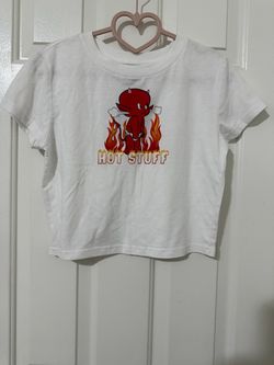 HOT STUFF LITTLE DEVIL CROP TOP SIZE MEDIUM