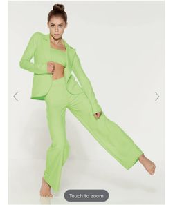 Green Pants And jacket Ladies Medium