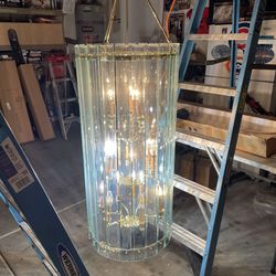 Glass Entry Way Chandelier