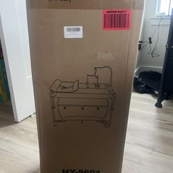 Brand New BIUSIKAN Baby Bassinet, Pack and Play with Bassinet, Bedside Sleeper with Diaper Changer