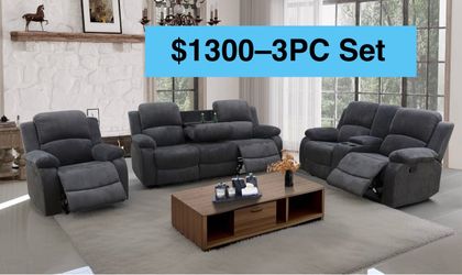 💥FREE DELIVERY💥Brand New  3PC Reclining Sofa Loveseat Chair Set