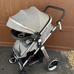 Baby Stroller LIKE NEW and Super Clean Converts 2 In 1 