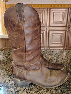 Men's Vintage Durango Leather Cowboy Boots 9D