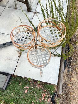 3 tier iron planter stand