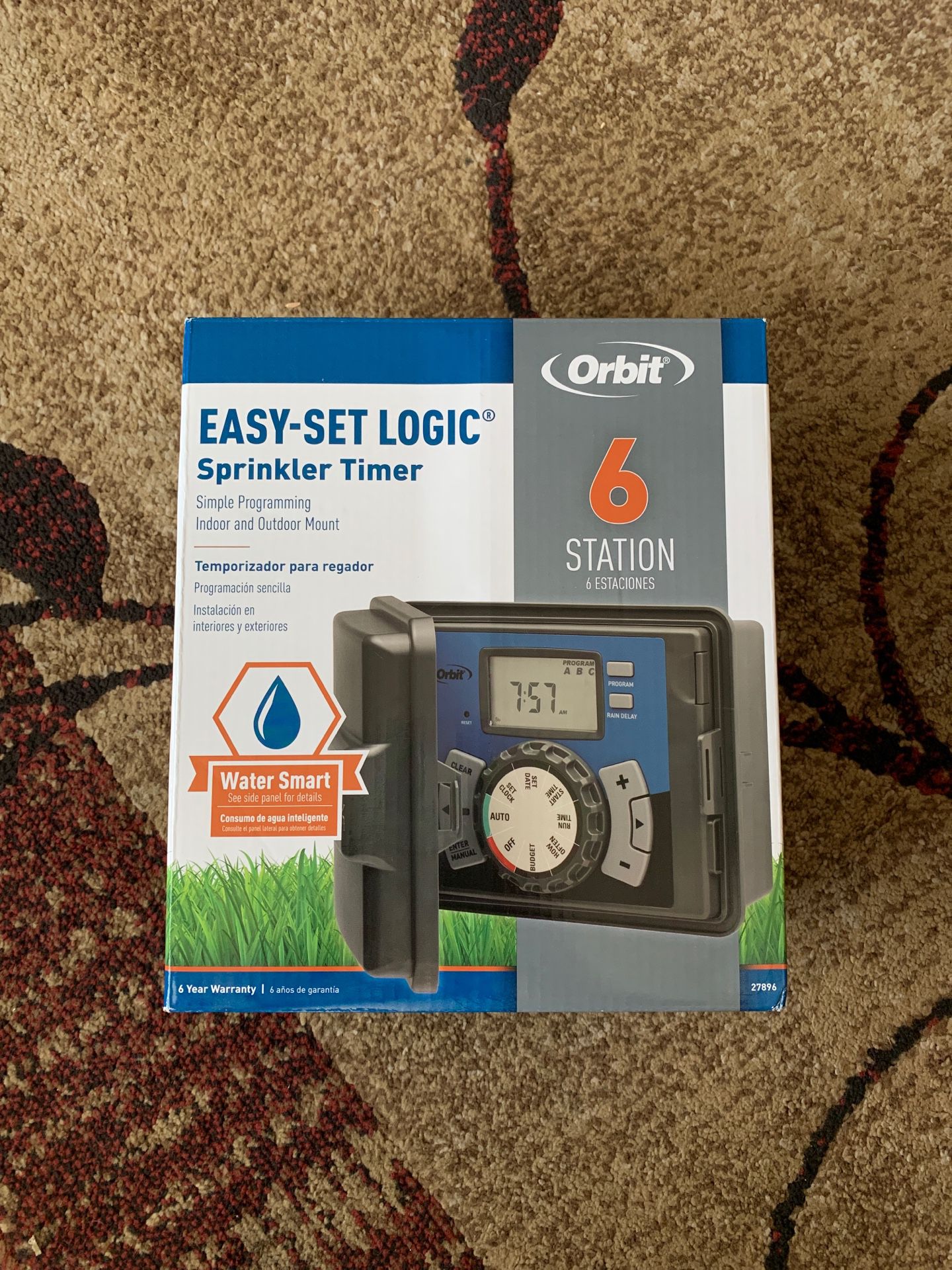 Orbit 6-station Indoor/outdoor Sprinkler Timer Model 27896