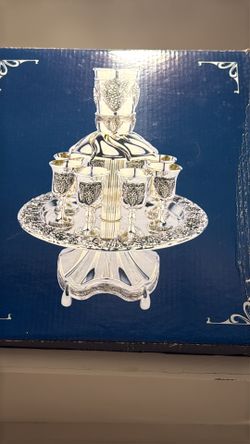 Silver plated wine fountain New in box