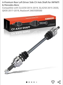 A-Premium Rear Left Driver Side CV Axle Shaft