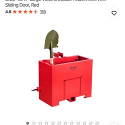 VEVOR Ballast Box, 3-Point Category 1 Tractor Ballast of 800lbs Capacity