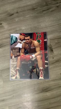 Signed Julio Cesar Chavez poster