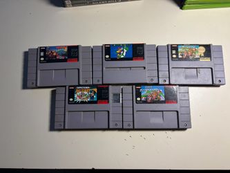 Super Nintendo Video Games - SNES - Mario