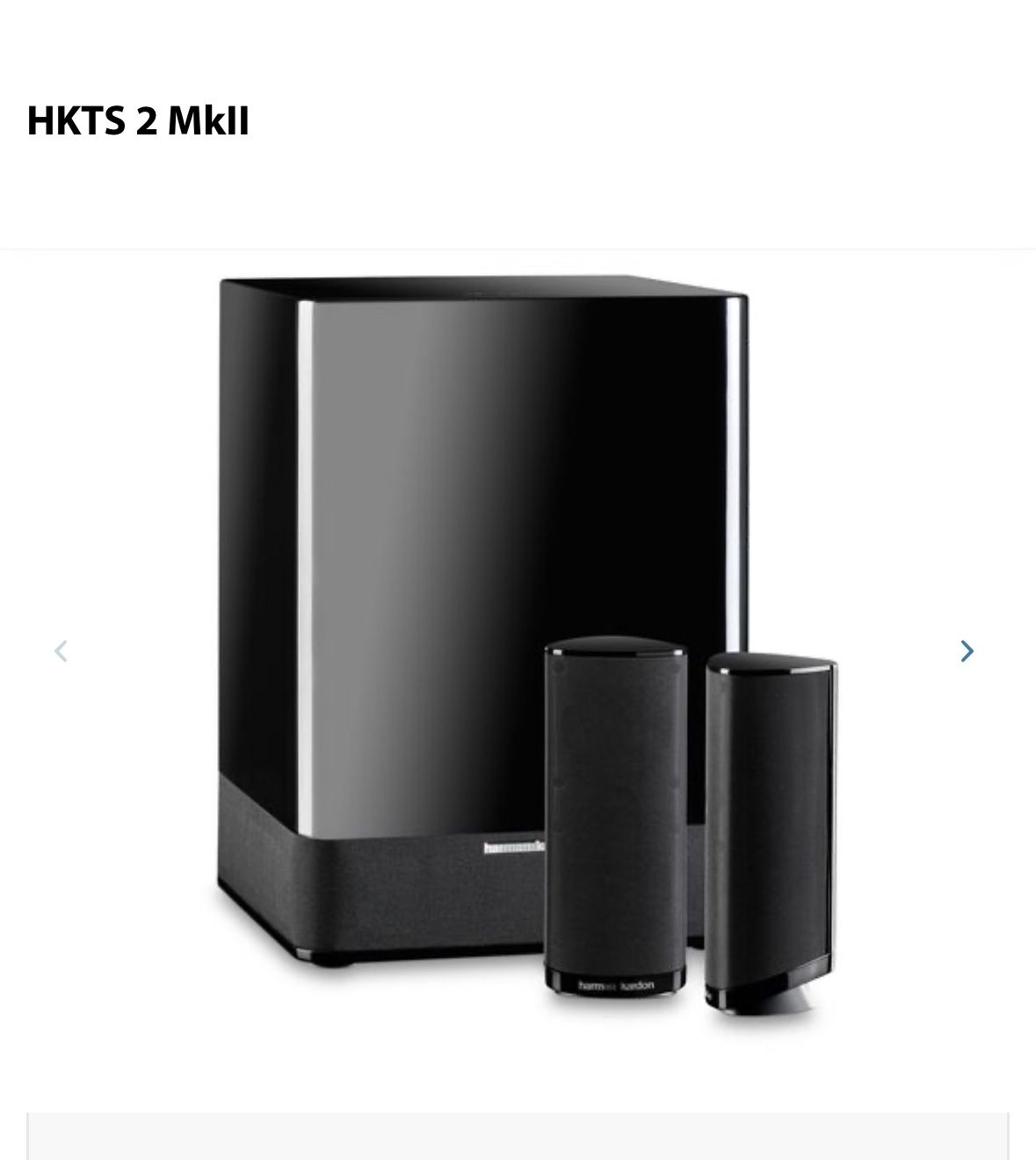 Harman Kardon HKTS200SUB Subwoofer Sub Bass 200 Watt