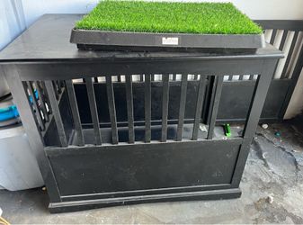 Dog house and training pee pee tray