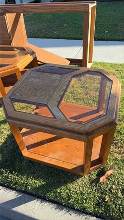 Coffee and End Tables; shelves