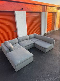 Gray Modular Grant Cloud Couch
