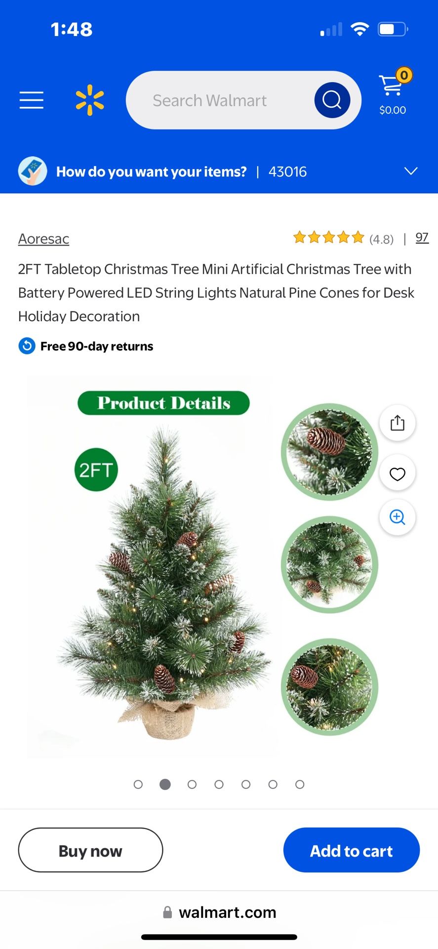 Christmas Tree 2ft table Top