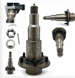 #42 Spindle, Torsion axle, with Spindle Hardware