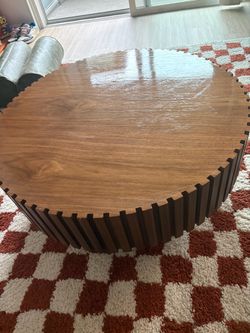 Ansel round pedestal coffee table