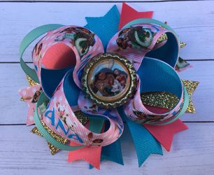 Moana Birthday Hair Bow