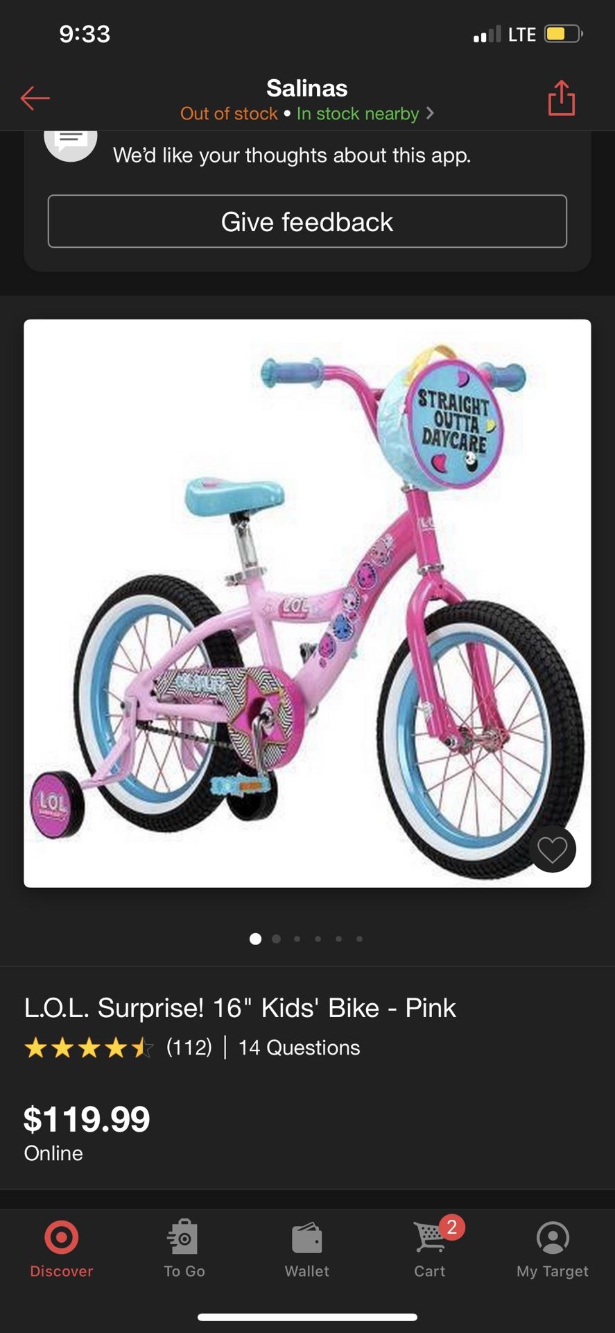 L.O.L Surprise 16” Kids Bike