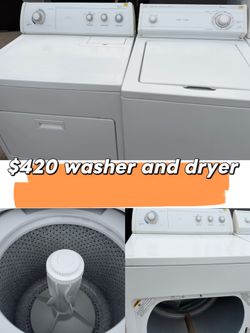 Washer and dryer warranty included