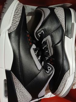 Jordan Black cement 3s size 12