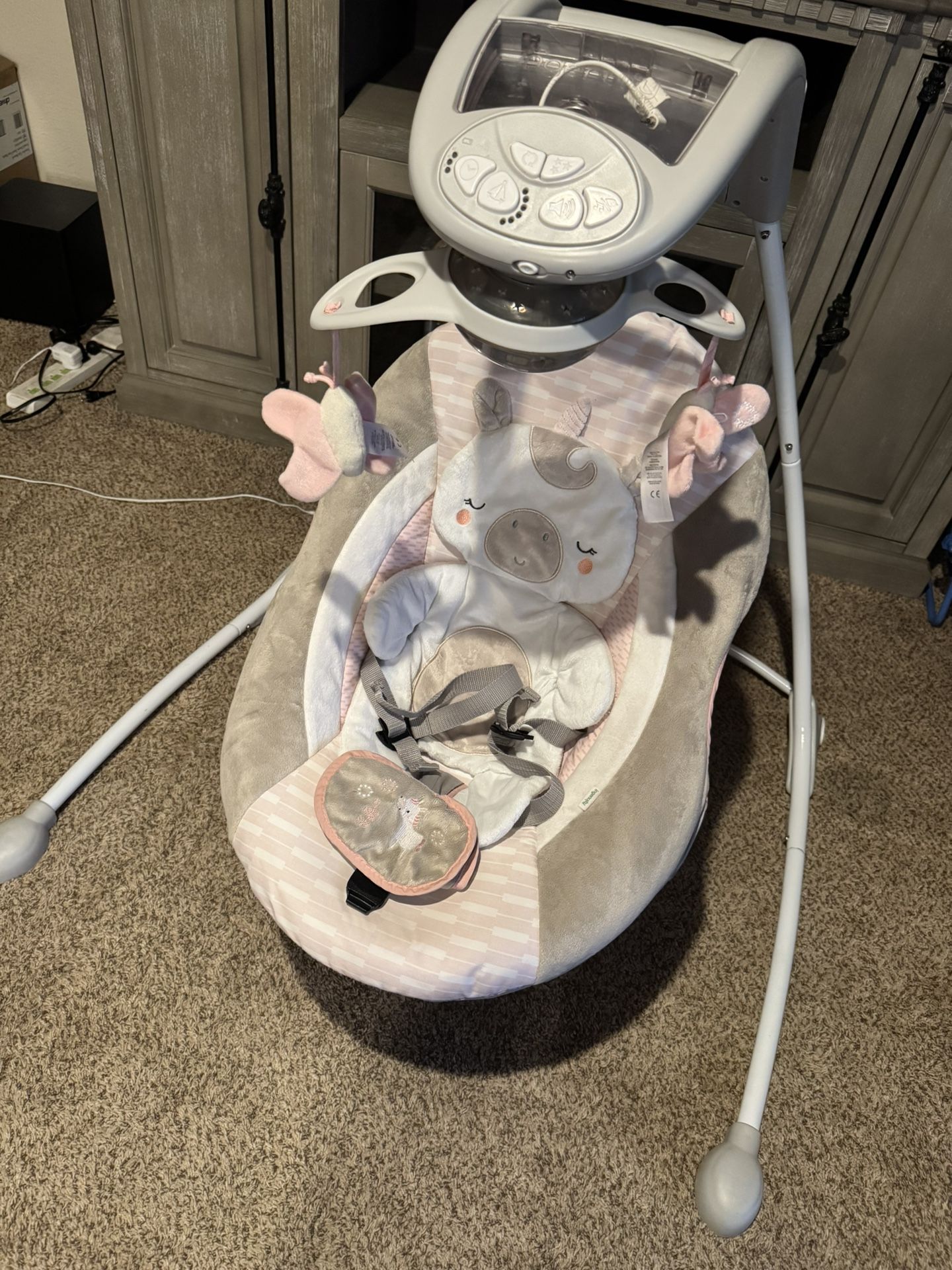 Ingenuity Baby Girl Unicorn Swing