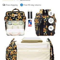 Sunflower Diaper Bag/Backpack