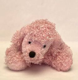 GANZ Webkinz pink poodle stuffed dog plush toy HM107 no codes 2006 pet