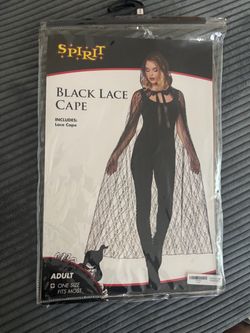 Black lace cape