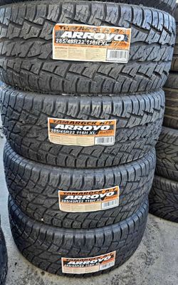 285/45R22 Arroyo A/T Set Of 4 New Tires