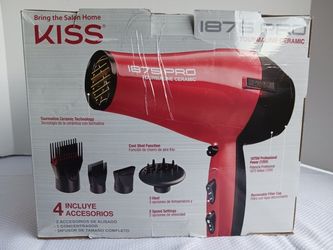 Kiss 1875 Pro Watt Ceramic Tourmaline Hair Dryer Thumbnail