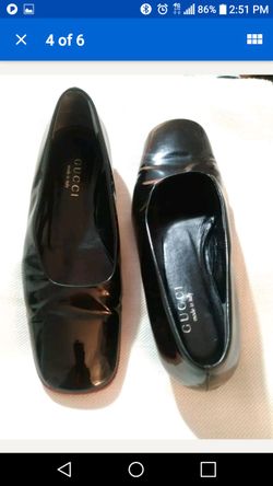 Gucci patent leather black flatsSz 7.5