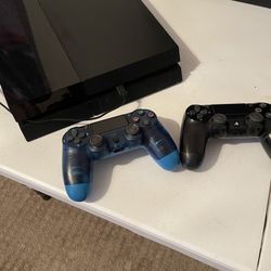 PlayStation 4 With Game Controllers