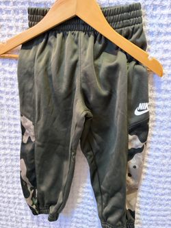 Nike Toddler Olive Camo Track Pants 4T