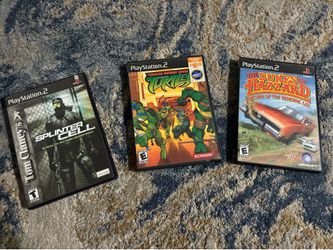 PS2 Game ddBundle - Splinter Cell, TMNT, Dukes of Hazzard