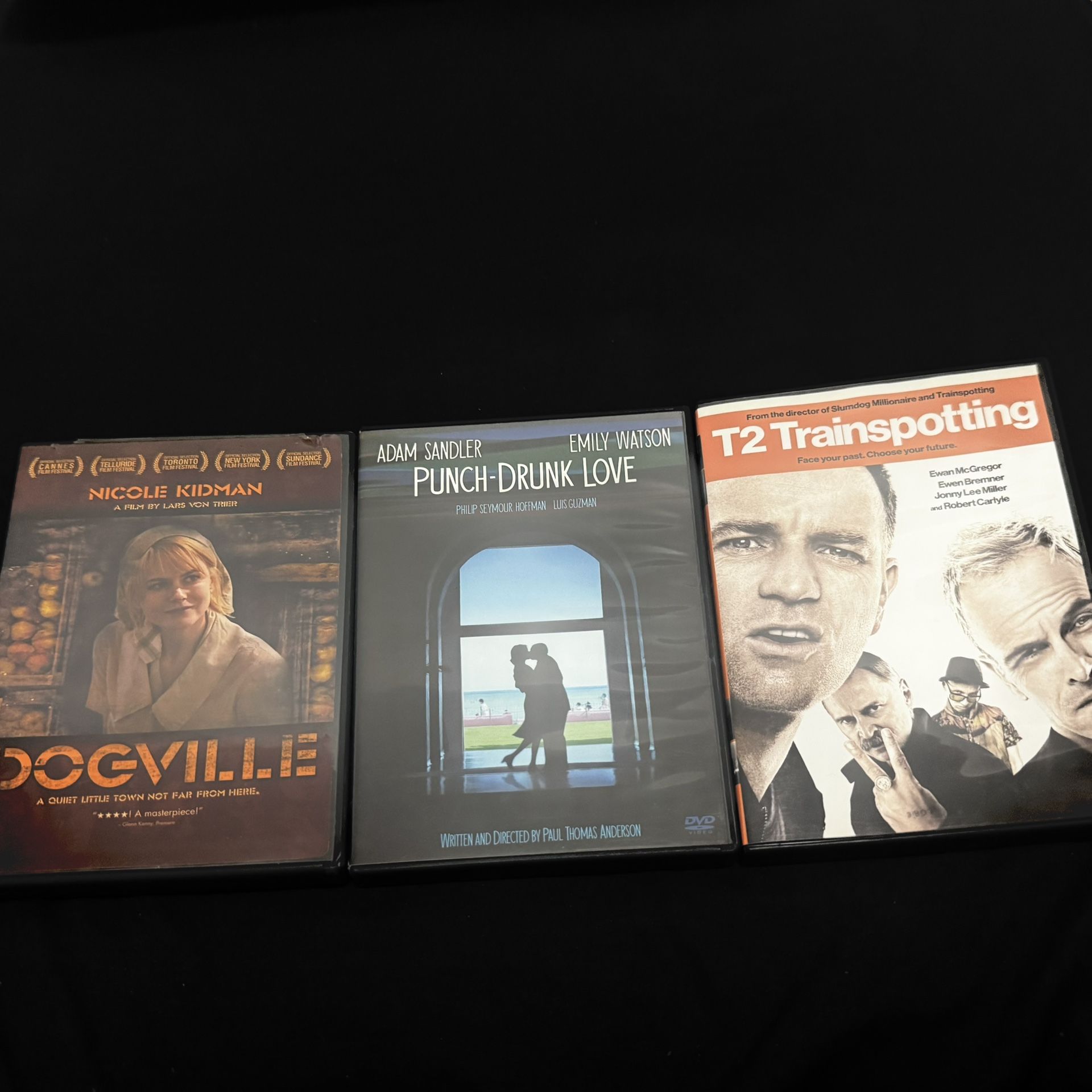 🎥 Dogville, Punch-Drunk Love & T2 Trainspotting DVD Bundle – Cult Classics