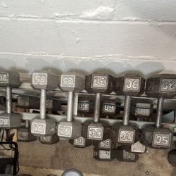 Dumbbells with racks